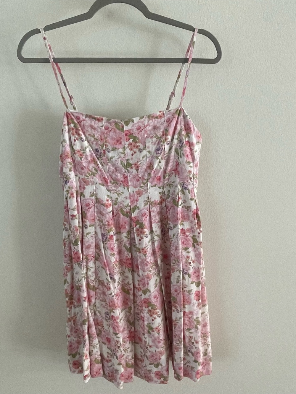 Altar'd State White and Pink Floral Dress